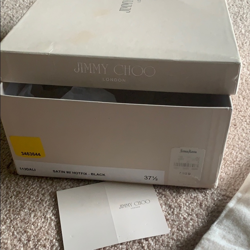JIMMY Choo London Satin Hotflix black NIB - Picture 8 of 16
